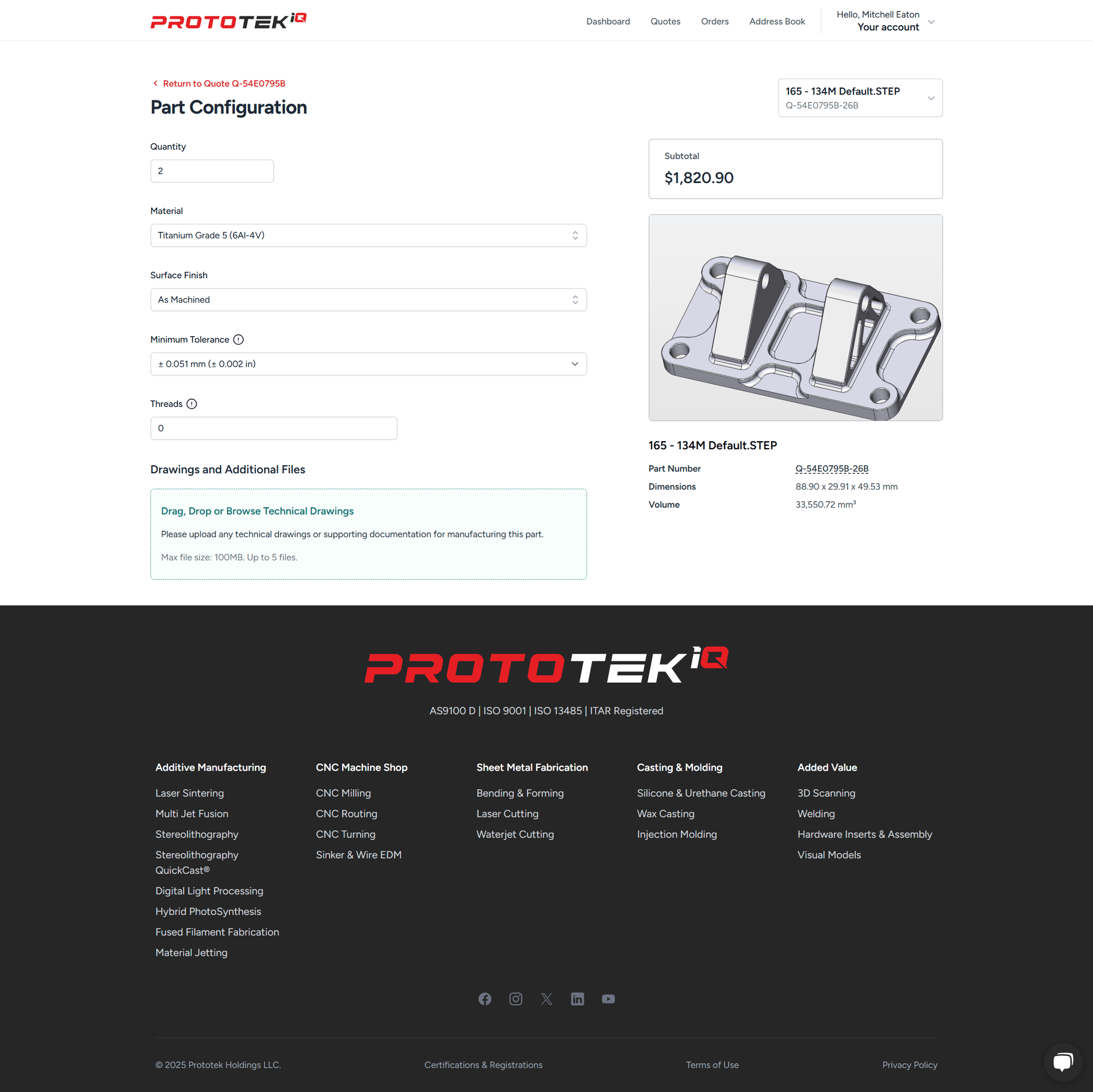 Prototek 即时报价